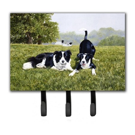 Jensendistributionservices Lets Play Border Collie Leash or Key Holder MI2103713